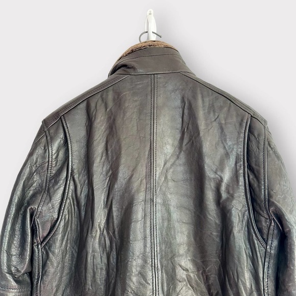 Andrew Marc Black Leather Jacket - Picture 8 of 12